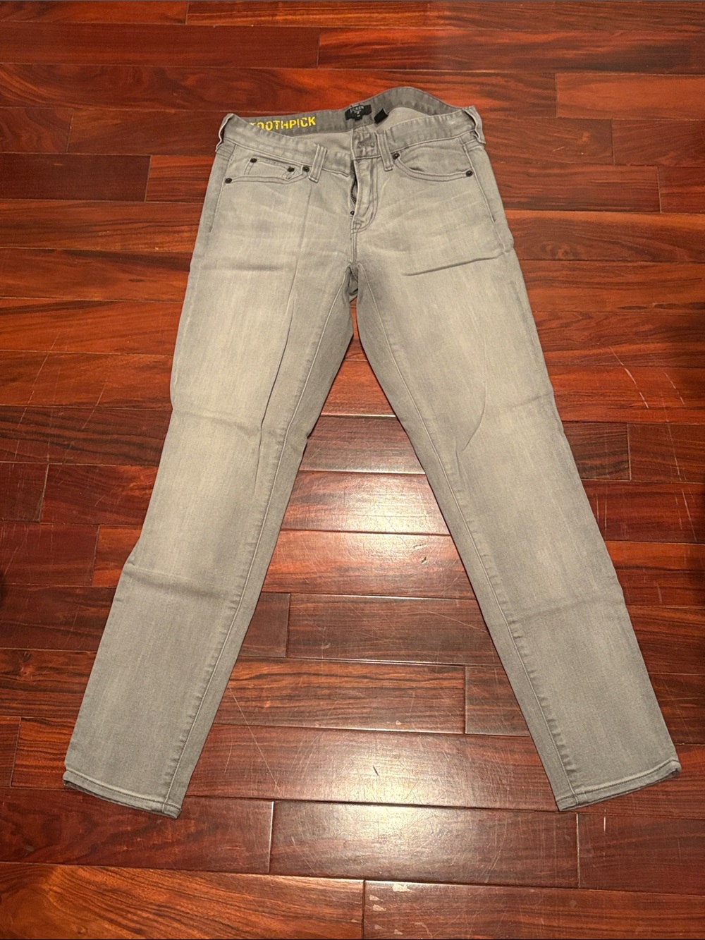 JCREW grey Mid-Rise Skinny Toothpick Jeans